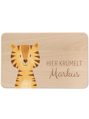 wunderwunsch - Individuelles Holzbrett mit Hochwertigem UV-Druck für Kinder - Personalisiertes Frühstücksbrettchen - Niedliche Motiv-Brettchen mit Namen wunderwunsch - Individuelles Holzbrett mit Hochwertigem UV-Druck für Kinder - Personalisiertes Frühstücksbrettchen - Niedliche Motiv-Brettchen mit Namen von wunderwunsch