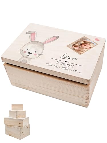 wunderwunsch - Personalisierte Erinnerungsbox Baby mit Foto - Individuelle Baby Erinnerungsbox - Niedliche Erinnerungskiste aus Holz - Tolles Geschenk zur Geburt wunderwunsch - Personalisierte Erinnerungsbox Baby mit Foto - Individuelle Baby Erinnerungsbox - Niedliche Erinnerungskiste aus Holz - Tolles Geschenk zur Geburt von wunderwunsch