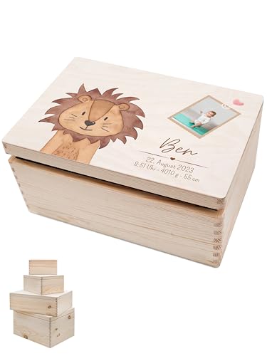 wunderwunsch - Personalisierte Erinnerungsbox Baby mit Foto - Individuelle Baby Erinnerungsbox - Niedliche Erinnerungskiste aus Holz - Tolles Geschenk zur Geburt wunderwunsch - Personalisierte Erinnerungsbox Baby mit Foto - Individuelle Baby Erinnerungsbox - Niedliche Erinnerungskiste aus Holz - Tolles Geschenk zur Geburt von wunderwunsch