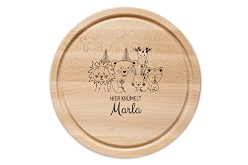 wunderwunsch - Personalisiertes Holzbrett mit Gravur - Rundes Holzbrett mit Name - Niedliches Personalisiertes Schneidebrett für Kinder - Personalisiertes Geschenk für Kinder wunderwunsch - Personalisiertes Holzbrett mit Gravur - Rundes Holzbrett mit Name - Niedliches Personalisiertes Schneidebrett für Kinder - Personalisiertes Geschenk für Kinder von wunderwunsch