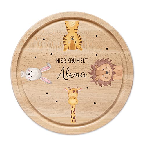 wunderwunsch - Personalisiertes Holzbrett mit hochwertigem UV-Druck - Rundes Holzbrett mit Name - Personalisiertes Schneidebrett für Kinder - Personalisiertes Geschenk für Kinder wunderwunsch - Personalisiertes Holzbrett mit hochwertigem UV-Druck - Rundes Holzbrett mit Name - Personalisiertes Schneidebrett für Kinder - Personalisiertes Geschenk für Kinder von wunderwunsch