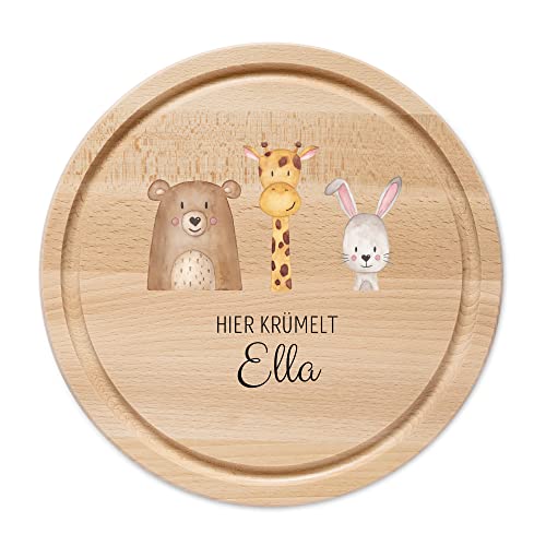 wunderwunsch - Personalisiertes Holzbrett mit hochwertigem UV-Druck - Rundes Holzbrett mit Name - Personalisiertes Schneidebrett für Kinder - Personalisiertes Geschenk für Kinder wunderwunsch - Personalisiertes Holzbrett mit hochwertigem UV-Druck - Rundes Holzbrett mit Name - Personalisiertes Schneidebrett für Kinder - Personalisiertes Geschenk für Kinder von wunderwunsch
