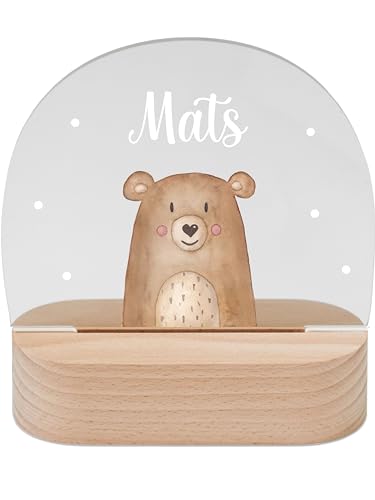 wunderwunsch - Personalisiertes Nachtlicht für Babys - Individuelle Nachttischlampe für Kinder - Personalisierte Geschenke Kinder - Babygeschenk - Geschenk zur Geburt von wunderwunsch