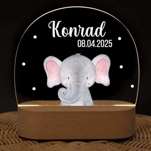 wunderwunsch - Personalisiertes Nachtlicht für Babys - Individuelle Nachttischlampe für Kinder - Personalisierte Geschenke Kinder - Babygeschenk - Geschenk zur Geburt von wunderwunsch