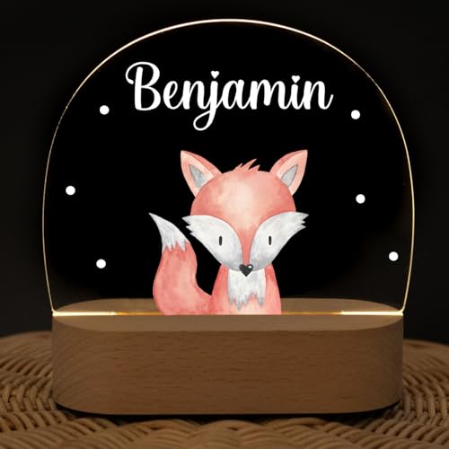 wunderwunsch - Personalisiertes Nachtlicht für Babys - Individuelle Nachttischlampe für Kinder - Personalisierte Geschenke Kinder - Babygeschenk - Geschenk zur Geburt von wunderwunsch