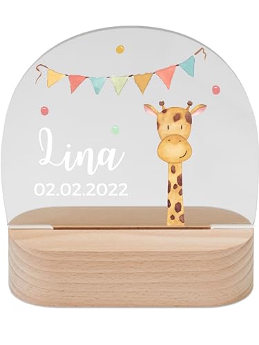 wunderwunsch - Personalisiertes Nachtlicht für Babys - Individuelle Nachttischlampe für Kinder - Personalisierte Geschenke Kinder - Babygeschenk - Geschenk zur Geburt von wunderwunsch