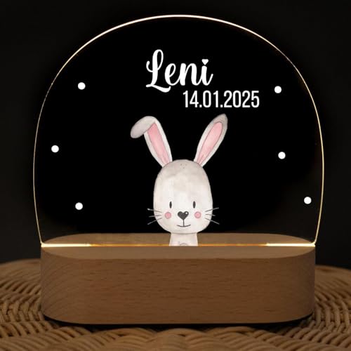 wunderwunsch - Personalisiertes Nachtlicht für Babys - Individuelle Nachttischlampe für Kinder - Personalisierte Geschenke Kinder - Babygeschenk - Geschenk zur Geburt von wunderwunsch