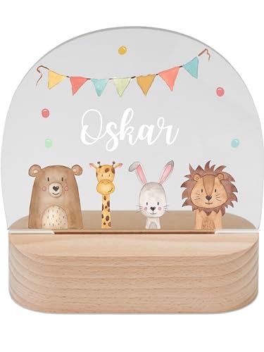 wunderwunsch - Personalisiertes Nachtlicht für Babys - Individuelle Nachttischlampe für Kinder - Personalisierte Geschenke Kinder - Babygeschenk - Geschenk zur Geburt von wunderwunsch