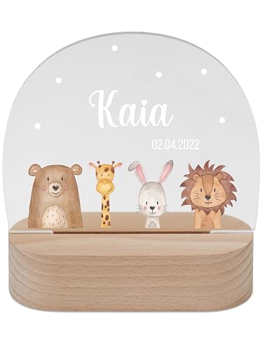 wunderwunsch - Personalisiertes Nachtlicht für Babys - Individuelle Nachttischlampe für Kinder - Personalisierte Geschenke Kinder - Babygeschenk - Geschenk zur Geburt von wunderwunsch