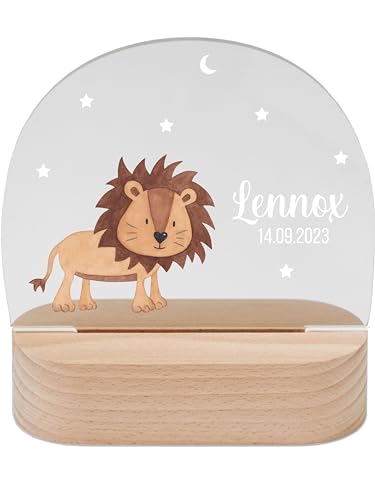 wunderwunsch - Personalisiertes Nachtlicht für Babys - Individuelle Nachttischlampe für Kinder - Personalisierte Geschenke Kinder - Babygeschenk - Geschenk zur Geburt von wunderwunsch