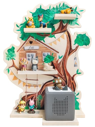 wunderwunsch - Personalisiertes Tonie Regal für Kinderzimmer - Magnetisches Toniebox Regal für Toniebox & Figuren mit abgerundeten Ecken & Kanten von wunderwunsch