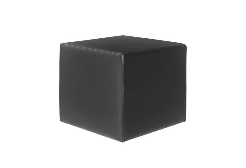 wuuhoo Sitzhocker Würfelhocker Mauri 45 x 45 x 40cm I Arbeitshocker, mit gummierten Rollen I Sitzhocker mit hochwertigerm Kunstleder Bezug von wuuhoo