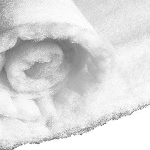 Aktivstoffe Schneewatte - Extra Dick 330 gr/m², Extra Breit 210 cm - Schneevlies, Kunstschnee - Weiß - Meterware (1m) von Aktivstoffe