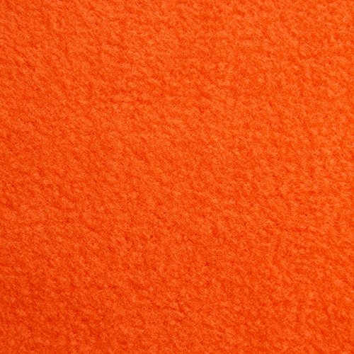 Thermo Fleece - Anti Pilling Microfleece, schnelltrocknend & atmungsaktiv, kuschelig warm - Meterware (orange) von Aktivstoffe