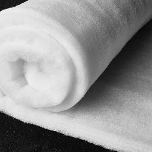 Watte/Volumenvlies - 300 g/m² - 210 cm Überbreite - Stoff - Weiß - Meterware von Aktivstoffe