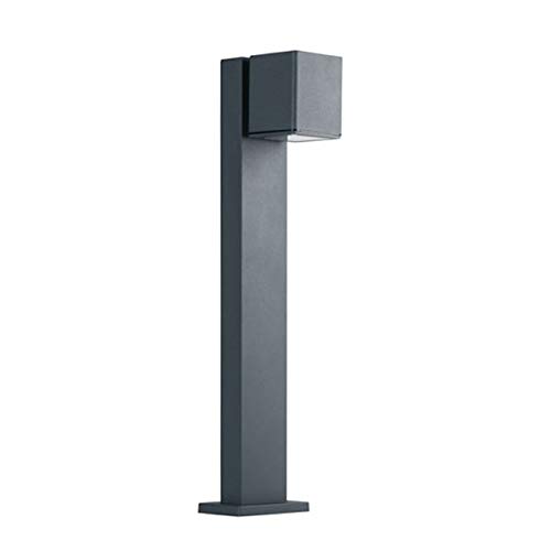 LED Standleuchte anthrazit für den Außenbereich mit Befestigungssockel und Montagezubehör Leuchtmittel austauschbar GU10 230V 50cm hoch wetterfeste Schutzart IP44 + LED warmweiß (Modell: S30) von CONCEPTRUN