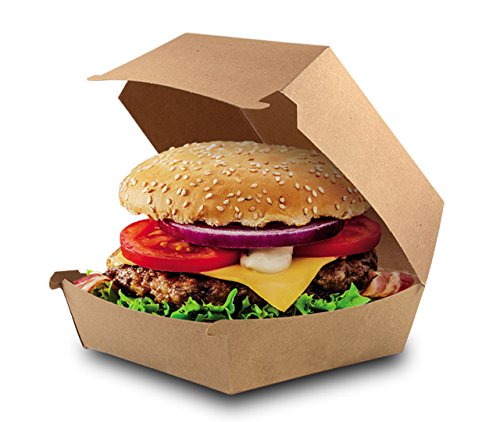 Burgerbox "Pure" braun groß, unbedruckt, 300 Stück von www.to-go-verpackungen.de