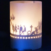 Beileid Tube Teelicht Schattenspiel - Motivkerze Zur Unterstützung Und Trost, Projiziert Beruhigende Motive Von Verlust Hoffnung von www13grammcom