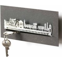Borkum Skyline Schlüsselbrett - Maritimes Wohnaccessoire Mit Tiefem Steckschlitz Für Clevere Schlüsselaufbewahrung von www13grammcom