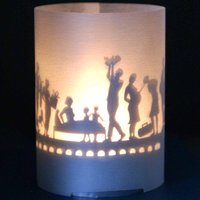 Zur Geburt Tube T-Light Schattenspiel - Motivkerze Mit Silhouette Projektion, Perfektes Geschenk Zur Babyshower Oder Taufe von www13grammcom