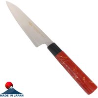 Urushi Hocho Allzweck-Hocho-Messer Von Sugimoto-Tokyo, Perfektes Weihnachtsgeschenk Rotes Finish Mit Gold Aus Yamanaka, Japan von wwwmejirojapancom