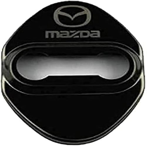 wxhzq 4 stück Edelstahl Türschloss Abdeckung für Mazda 2 3 6 DJ BM BP GJ CX3 CX-5 CX5 CX 5 CX7 CX9 MX5, Türschloss Abdeckung Rostfreier Türschlossabdeckung Auto Türschloss Abdeckung,A von wxhzq