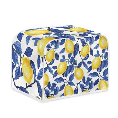 Toaster Abdeckung Blaue Blätter Polyester, leicht und knitterfrei,Langlebig leicht zu reinigen,Ideal für Küchentoaster mit 2 Scheiben,schützt das Gerät vor Schmutz und Kratzern Toaster Abdeckung Blaue Blätter Polyester, leicht und knitterfrei,Langlebig leicht zu reinigen,Ideal für Küchentoaster mit 2 Scheiben,schützt das Gerät vor Schmutz und Kratzern von wxlmom