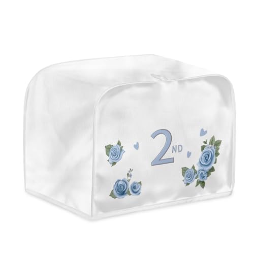 Toaster Abdeckung Blaue Blume Robustes Canvas, reißfest wasserabweisend, langlebig und kratzschützend – Passt zu 4-Scheiben und 2-Scheiben Toastern Modellen, verteidigt gegen tägliche Abnutzung Toaster Abdeckung Blaue Blume Robustes Canvas, reißfest wasserabweisend, langlebig und kratzschützend – Passt zu 4-Scheiben und 2-Scheiben Toastern Modellen, verteidigt gegen tägliche Abnutzung von wxlmom