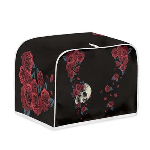 Toaster Abdeckung Blumen Skelette Robustes Canvas, reißfest wasserabweisend, langlebig und kratzschützend – Passt zu 4-Scheiben und 2-Scheiben Toastern Modellen, verteidigt gegen tägliche Abnutzung Toaster Abdeckung Blumen Skelette Robustes Canvas, reißfest wasserabweisend, langlebig und kratzschützend – Passt zu 4-Scheiben und 2-Scheiben Toastern Modellen, verteidigt gegen tägliche Abnutzung von wxlmom