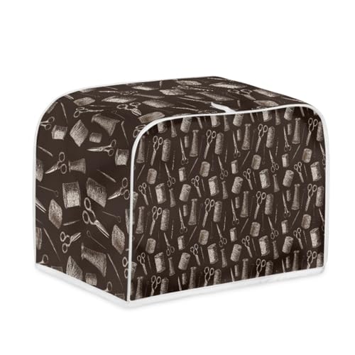 Toaster Abdeckung Braune Schere Polyester, leicht und knitterfrei,Langlebig leicht zu reinigen,Ideal für Küchentoaster mit 2 Scheiben,schützt das Gerät vor Schmutz und Kratzern Toaster Abdeckung Braune Schere Polyester, leicht und knitterfrei,Langlebig leicht zu reinigen,Ideal für Küchentoaster mit 2 Scheiben,schützt das Gerät vor Schmutz und Kratzern von wxlmom
