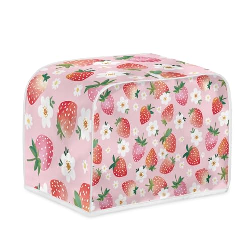 Toaster Abdeckung Erdbeerblumen Robustes Canvas, reißfest wasserabweisend, langlebig und kratzschützend – Passt zu 4-Scheiben und 2-Scheiben Toastern Modellen, verteidigt gegen tägliche Abnutzung Toaster Abdeckung Erdbeerblumen Robustes Canvas, reißfest wasserabweisend, langlebig und kratzschützend – Passt zu 4-Scheiben und 2-Scheiben Toastern Modellen, verteidigt gegen tägliche Abnutzung von wxlmom