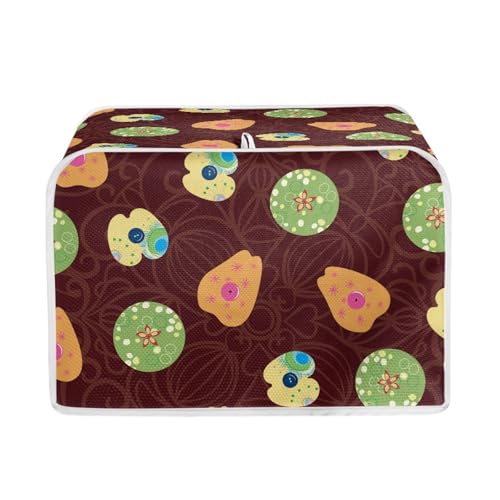 Toaster Abdeckung Gelb Grün Polyester, leicht und knitterfrei,Langlebig leicht zu reinigen,Ideal für Küchentoaster mit 2 Scheiben,schützt das Gerät vor Schmutz und Kratzern Toaster Abdeckung Gelb Grün Polyester, leicht und knitterfrei,Langlebig leicht zu reinigen,Ideal für Küchentoaster mit 2 Scheiben,schützt das Gerät vor Schmutz und Kratzern von wxlmom
