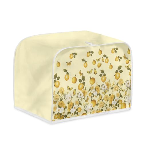 Toaster Abdeckung Gelbe Blumen Robustes Canvas, reißfest wasserabweisend, langlebig und kratzschützend – Passt zu 4-Scheiben und 2-Scheiben Toastern Modellen, verteidigt gegen tägliche Abnutzung Toaster Abdeckung Gelbe Blumen Robustes Canvas, reißfest wasserabweisend, langlebig und kratzschützend – Passt zu 4-Scheiben und 2-Scheiben Toastern Modellen, verteidigt gegen tägliche Abnutzung von wxlmom