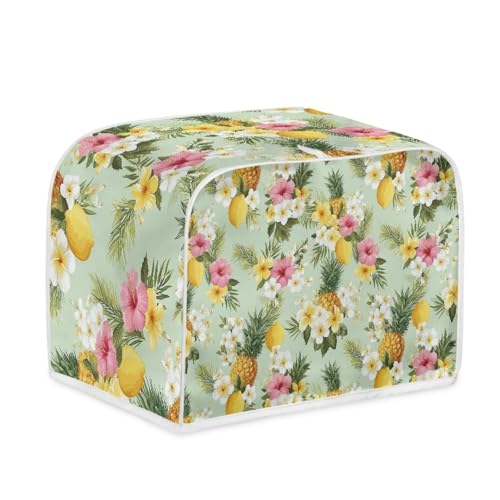 Toaster Abdeckung Gelbe Rosa Blumen Robustes Canvas, reißfest wasserabweisend, langlebig und kratzschützend – Passt zu 4-Scheiben und 2-Scheiben Toastern Modellen, verteidigt gegen tägliche Abnutzung Toaster Abdeckung Gelbe Rosa Blumen Robustes Canvas, reißfest wasserabweisend, langlebig und kratzschützend – Passt zu 4-Scheiben und 2-Scheiben Toastern Modellen, verteidigt gegen tägliche Abnutzung von wxlmom