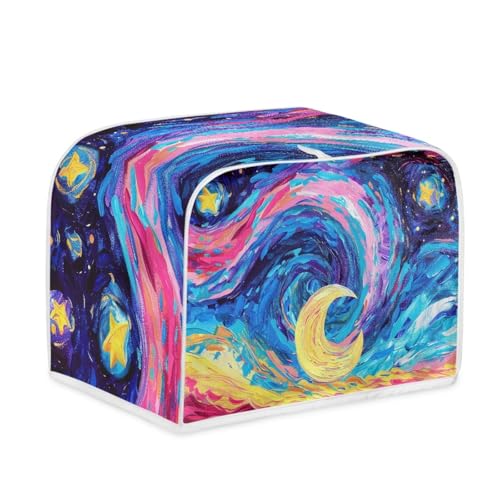 Toaster Abdeckung Gelber Mond Robustes Canvas, reißfest wasserabweisend, langlebig und kratzschützend – Passt zu 4-Scheiben und 2-Scheiben Toastern Modellen, verteidigt gegen tägliche Abnutzung Toaster Abdeckung Gelber Mond Robustes Canvas, reißfest wasserabweisend, langlebig und kratzschützend – Passt zu 4-Scheiben und 2-Scheiben Toastern Modellen, verteidigt gegen tägliche Abnutzung von wxlmom