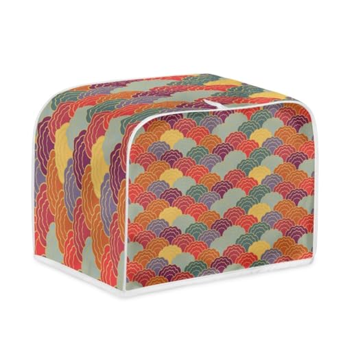 Toaster Abdeckung Grün Orange Robustes Canvas, reißfest wasserabweisend, langlebig und kratzschützend – Passt zu 4-Scheiben und 2-Scheiben Toastern Modellen, verteidigt gegen tägliche Abnutzung Toaster Abdeckung Grün Orange Robustes Canvas, reißfest wasserabweisend, langlebig und kratzschützend – Passt zu 4-Scheiben und 2-Scheiben Toastern Modellen, verteidigt gegen tägliche Abnutzung von wxlmom