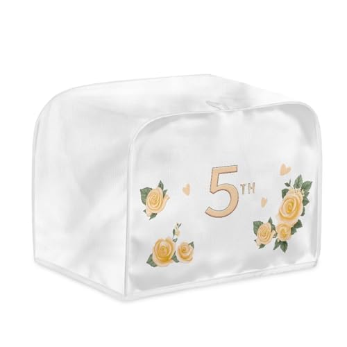 Toaster Abdeckung Hellgelbe Blumen Polyester, leicht und knitterfrei,Langlebig leicht zu reinigen,Ideal für Küchentoaster mit 2 Scheiben,schützt das Gerät vor Schmutz und Kratzern Toaster Abdeckung Hellgelbe Blumen Polyester, leicht und knitterfrei,Langlebig leicht zu reinigen,Ideal für Küchentoaster mit 2 Scheiben,schützt das Gerät vor Schmutz und Kratzern von wxlmom