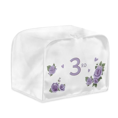 Toaster Abdeckung Lila Blumen Polyester, leicht und knitterfrei,Langlebig leicht zu reinigen,Ideal für Küchentoaster mit 2 Scheiben,schützt das Gerät vor Schmutz und Kratzern Toaster Abdeckung Lila Blumen Polyester, leicht und knitterfrei,Langlebig leicht zu reinigen,Ideal für Küchentoaster mit 2 Scheiben,schützt das Gerät vor Schmutz und Kratzern von wxlmom