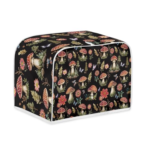 Toaster Abdeckung Pilze Und Blumen Robustes Canvas, reißfest wasserabweisend, langlebig und kratzschützend – Passt zu 4-Scheiben und 2-Scheiben Toastern Modellen, verteidigt gegen tägliche Abnutzung Toaster Abdeckung Pilze Und Blumen Robustes Canvas, reißfest wasserabweisend, langlebig und kratzschützend – Passt zu 4-Scheiben und 2-Scheiben Toastern Modellen, verteidigt gegen tägliche Abnutzung von wxlmom
