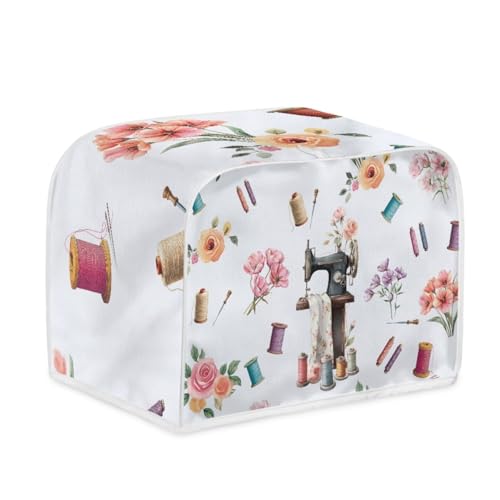 Toaster Abdeckung Rosa Blumen Polyester, leicht und knitterfrei,Langlebig leicht zu reinigen,Ideal für Küchentoaster mit 2 Scheiben,schützt das Gerät vor Schmutz und Kratzern Toaster Abdeckung Rosa Blumen Polyester, leicht und knitterfrei,Langlebig leicht zu reinigen,Ideal für Küchentoaster mit 2 Scheiben,schützt das Gerät vor Schmutz und Kratzern von wxlmom