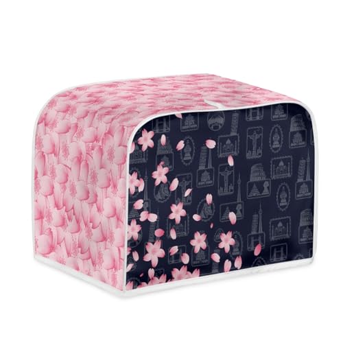Toaster Abdeckung Rosa Kirschblüten Polyester, leicht und knitterfrei,Langlebig leicht zu reinigen,Ideal für Küchentoaster mit 2 Scheiben,schützt das Gerät vor Schmutz und Kratzern Toaster Abdeckung Rosa Kirschblüten Polyester, leicht und knitterfrei,Langlebig leicht zu reinigen,Ideal für Küchentoaster mit 2 Scheiben,schützt das Gerät vor Schmutz und Kratzern von wxlmom
