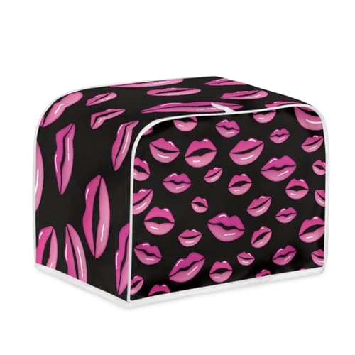 Toaster Abdeckung Rosa Schwarz Polyester, leicht und knitterfrei,Langlebig leicht zu reinigen,Ideal für Küchentoaster mit 2 Scheiben,schützt das Gerät vor Schmutz und Kratzern Toaster Abdeckung Rosa Schwarz Polyester, leicht und knitterfrei,Langlebig leicht zu reinigen,Ideal für Küchentoaster mit 2 Scheiben,schützt das Gerät vor Schmutz und Kratzern von wxlmom