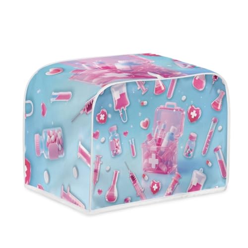 Toaster Abdeckung Rosa Und Weiß Polyester, leicht und knitterfrei,Langlebig leicht zu reinigen,Ideal für Küchentoaster mit 2 Scheiben,schützt das Gerät vor Schmutz und Kratzern Toaster Abdeckung Rosa Und Weiß Polyester, leicht und knitterfrei,Langlebig leicht zu reinigen,Ideal für Küchentoaster mit 2 Scheiben,schützt das Gerät vor Schmutz und Kratzern von wxlmom