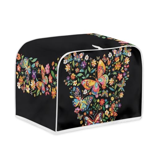 Toaster Abdeckung Schmetterling Polyester, leicht und knitterfrei,Langlebig leicht zu reinigen,Ideal für Küchentoaster mit 2 Scheiben,schützt das Gerät vor Schmutz und Kratzern Toaster Abdeckung Schmetterling Polyester, leicht und knitterfrei,Langlebig leicht zu reinigen,Ideal für Küchentoaster mit 2 Scheiben,schützt das Gerät vor Schmutz und Kratzern von wxlmom