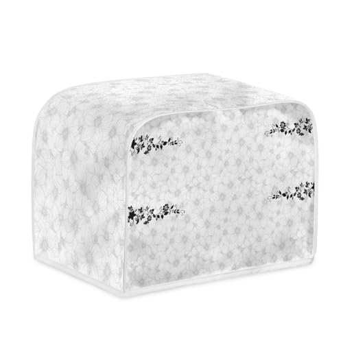 Toaster Abdeckung Schwarze Blumen Polyester, leicht und knitterfrei,Langlebig leicht zu reinigen,Ideal für Küchentoaster mit 2 Scheiben,schützt das Gerät vor Schmutz und Kratzern Toaster Abdeckung Schwarze Blumen Polyester, leicht und knitterfrei,Langlebig leicht zu reinigen,Ideal für Küchentoaster mit 2 Scheiben,schützt das Gerät vor Schmutz und Kratzern von wxlmom