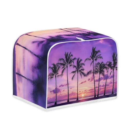 Toaster Abdeckung Schwarzer Baum Robustes Canvas, reißfest wasserabweisend, langlebig und kratzschützend – Passt zu 4-Scheiben und 2-Scheiben Toastern Modellen, verteidigt gegen tägliche Abnutzung von wxlmom