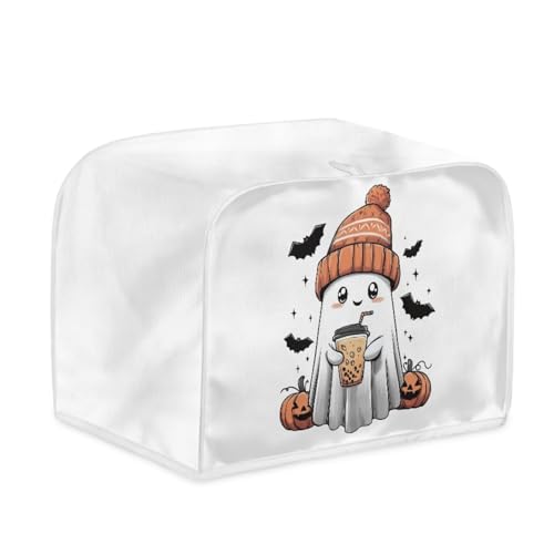 Toaster Abdeckung Weiß Geister Polyester, leicht und knitterfrei,Langlebig leicht zu reinigen,Ideal für Küchentoaster mit 2 Scheiben,schützt das Gerät vor Schmutz und Kratzern Toaster Abdeckung Weiß Geister Polyester, leicht und knitterfrei,Langlebig leicht zu reinigen,Ideal für Küchentoaster mit 2 Scheiben,schützt das Gerät vor Schmutz und Kratzern von wxlmom