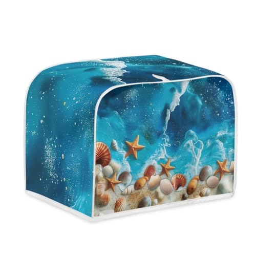Toaster Abdeckung Weiße Muscheln Polyester, leicht und knitterfrei,Langlebig leicht zu reinigen,Ideal für Küchentoaster mit 2 Scheiben,schützt das Gerät vor Schmutz und Kratzern Toaster Abdeckung Weiße Muscheln Polyester, leicht und knitterfrei,Langlebig leicht zu reinigen,Ideal für Küchentoaster mit 2 Scheiben,schützt das Gerät vor Schmutz und Kratzern von wxlmom