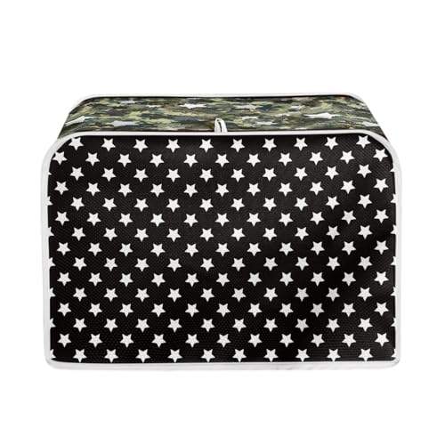 Toaster Abdeckung Weißer Stern Polyester, leicht und knitterfrei,Langlebig leicht zu reinigen,Ideal für Küchentoaster mit 2 Scheiben,schützt das Gerät vor Schmutz und Kratzern Toaster Abdeckung Weißer Stern Polyester, leicht und knitterfrei,Langlebig leicht zu reinigen,Ideal für Küchentoaster mit 2 Scheiben,schützt das Gerät vor Schmutz und Kratzern von wxlmom