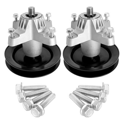 918-04456 Spindel für 106,7 cm (42 Zoll) Deck MTD Tr oy-Bilt Rasenmäher – 618-04456 Spindelmontage für Tr oy-Bilt Pony B Ronco Traktor, Toro LX425 LX420 Rasentraktor, Hofmaschinen, ersetzt 918-04456B von wyevee